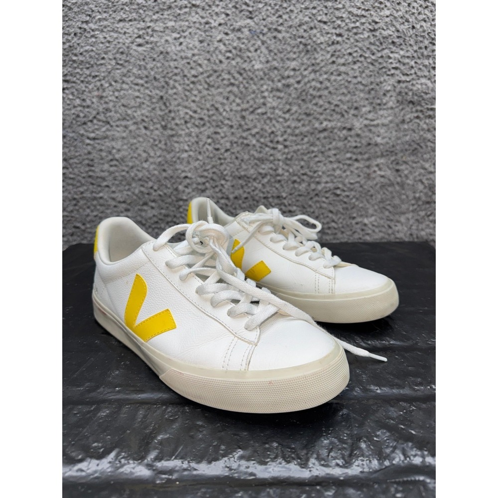 Veja Campo Chromefree Leather Sneakers Extra White Tonic CP052290 Womens 10 US